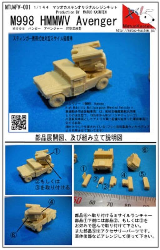 1/144　M998 HMMWV Avenger