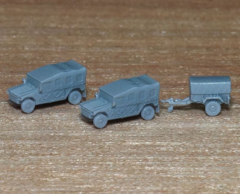 1/700　高機動車+1トントレーラーセット