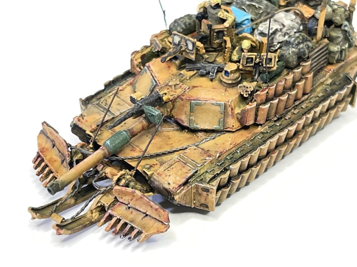 1/144 M1A2エイブラムス TUSK2 マインプラウ の販売 DAMEYA-NET