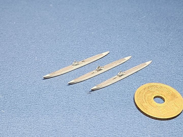 1/2000 IXC型Uボート（3隻セット・UVレジン版） の販売 DAMEYA-NET