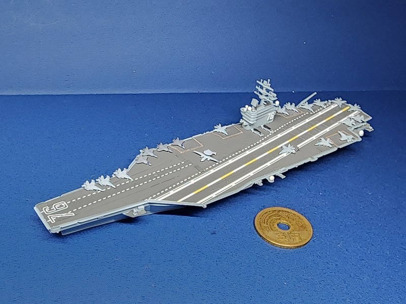水彩画「ドナルドレーガン号」 1/2000 航空母艦ロナルド・レーガン の販売 DAMEYA-NET