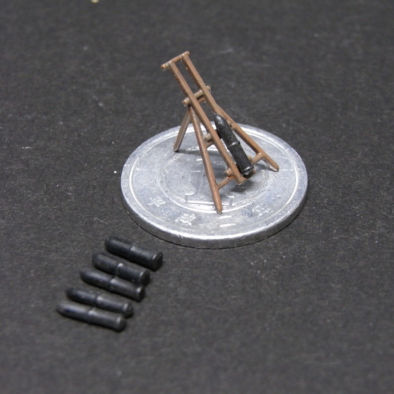 1/144 試製四式二十糎・二十四糎木製噴進砲