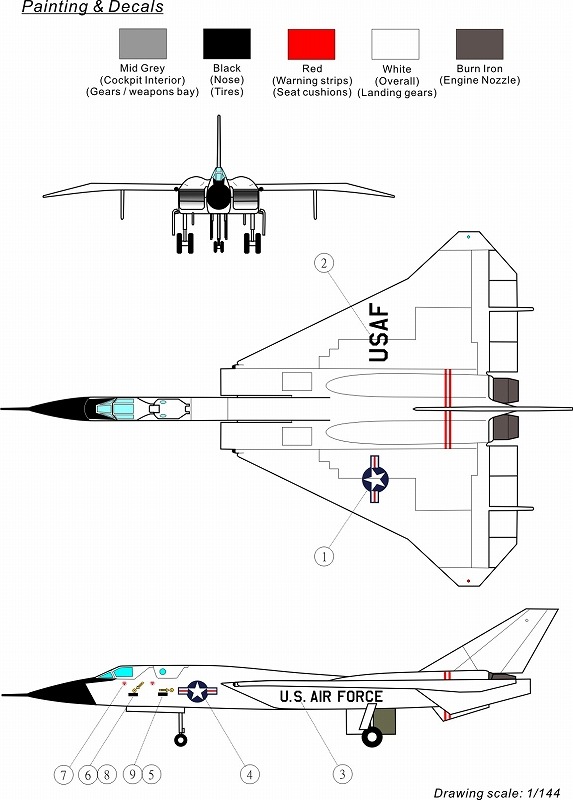 1/72���Ρ�������ꥫ��XF-108���쥤�ԥ�