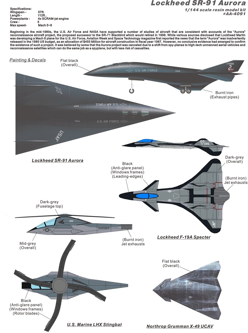 1/144�����å����� SR-91��������
