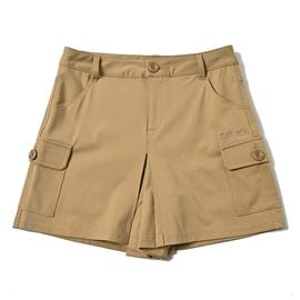プリーツ入ストレッチキュロットスカート|BOTTOMS