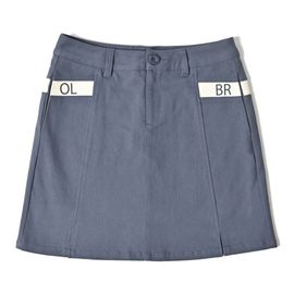 裾スリットツイルスカート（丈長め）