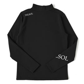 ロゴプリント　裏起毛長袖ハイネックアンダー|DELSOL