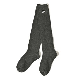 ロゴ刺繍ハイソックス