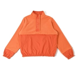 フリース切替プルオーバー