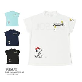 DELSOLxPEANUTSスヌーピー　コラボ　モックネックシャツ