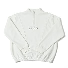 メンズ　裏フリースボンディングハーフジッププルオーバー