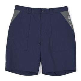 メンズ　配色切替ハーフパンツ