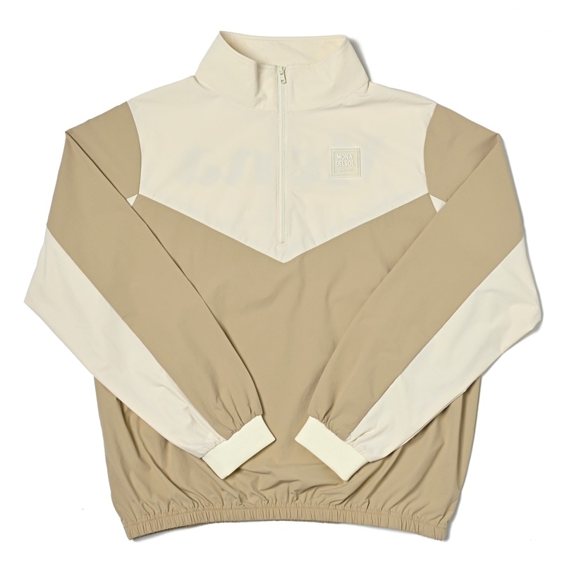 新品　Mサイズ　ハイネックシャツスカートセットアップ　モナデルソルゴルフ　カーキ 新品 Mサイズ ハイネックシャツスカートセットアップ モナ