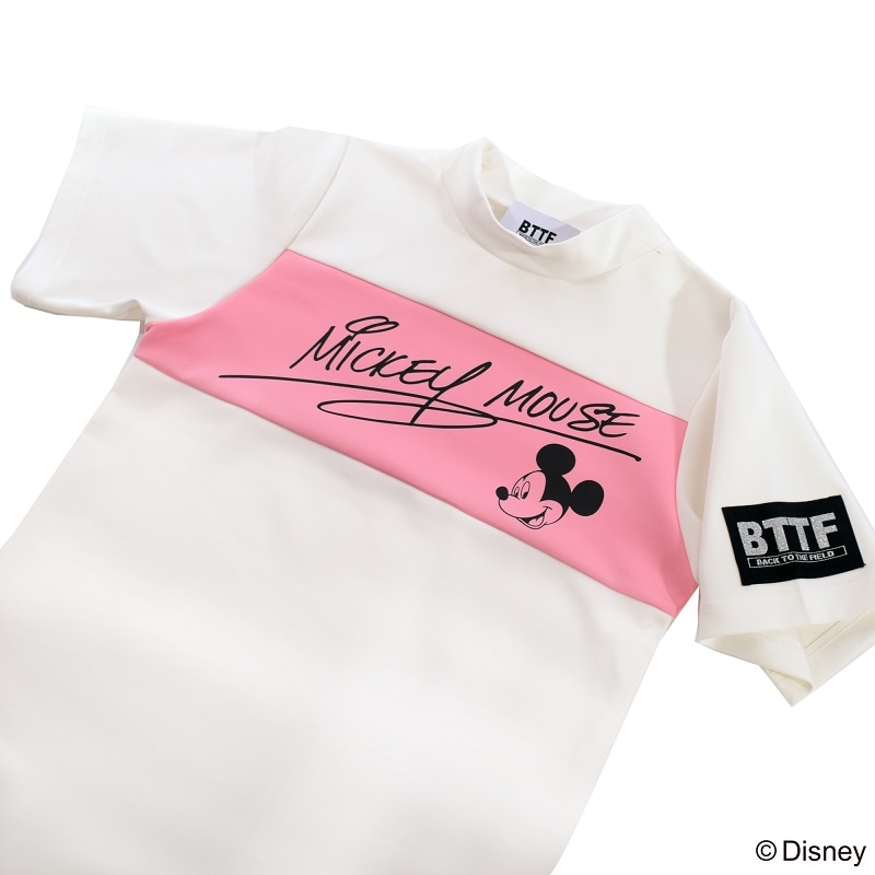 Disney】ミッキーマウス/モックネックTシャツ | BTTF | DELSOL GOLF