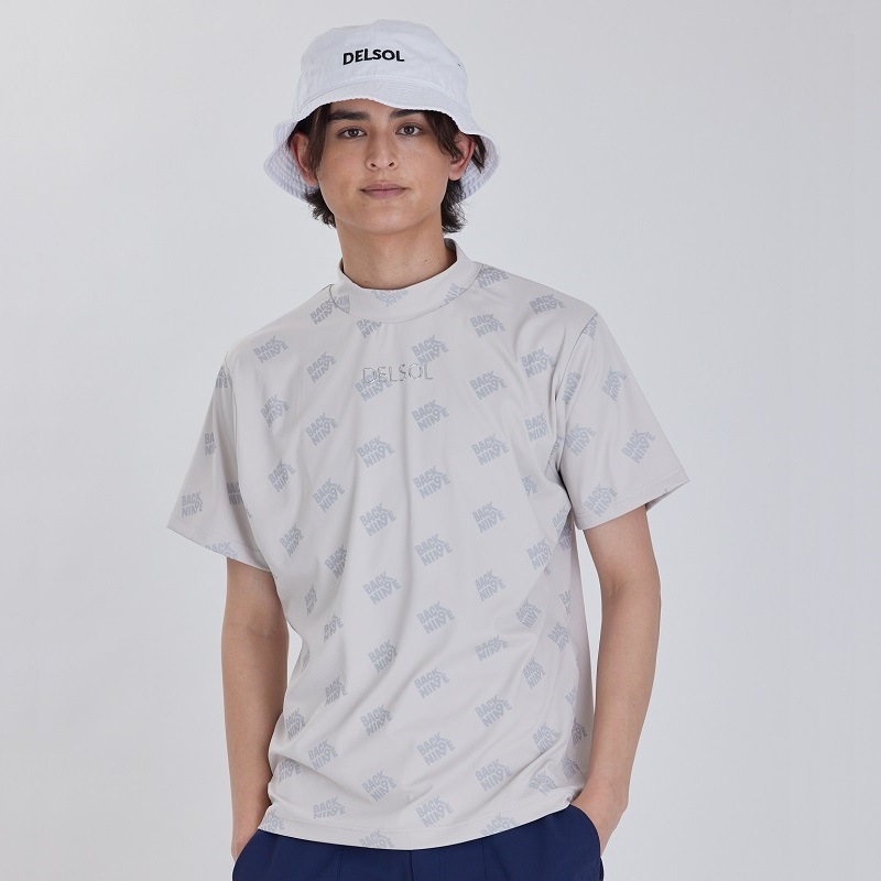 メンズ 総ロゴプリント半袖ハイネック | MEN'S,NEW ITEM