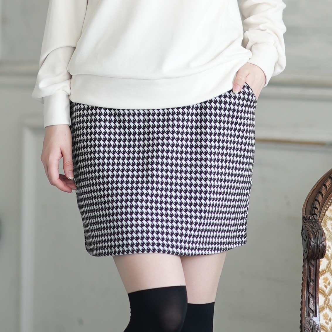 ポンチ柄スカート（裏地付き） | DELSOL,NEW ITEM | DELSOL GOLF