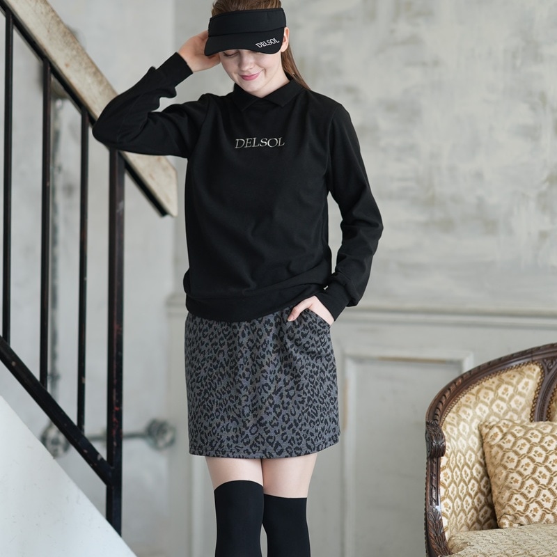   GOLF 総柄 ボンディングスカート 裏地フリース ポンチ柄スカート（裏地付き） | DELSOL,NEW ITEM | DELSOL GOLF