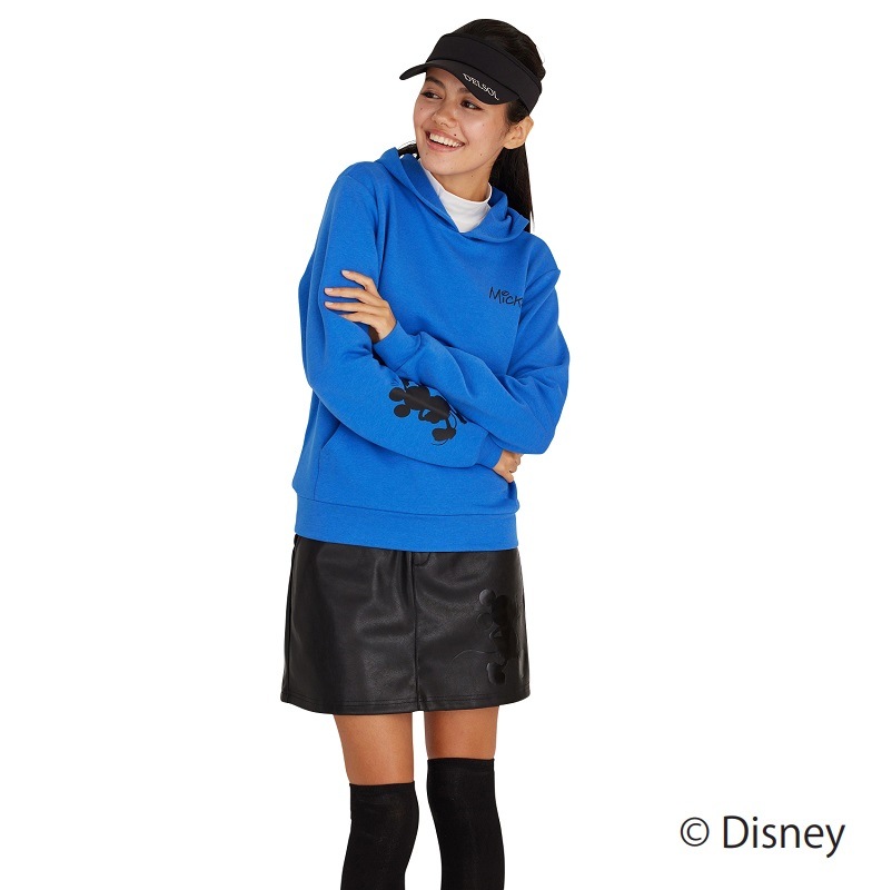 ミッキーマウス＞ 型押しフェイクレザースカート | DELSOL限定