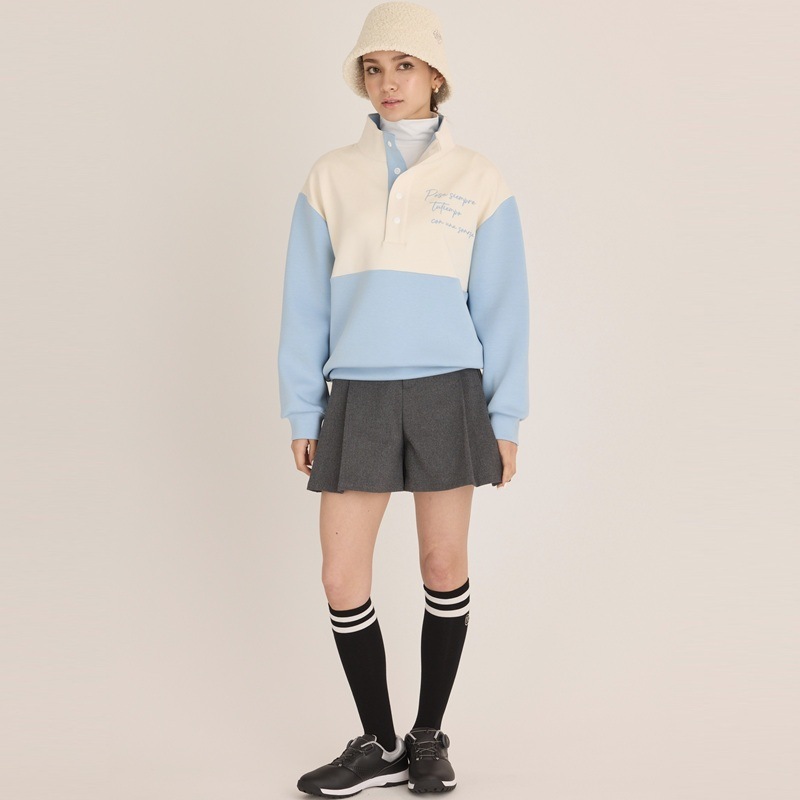 ハーフボタン裏起毛プルオーバー | MONA DELSOL,NEW ITEM | DELSOL GOLF