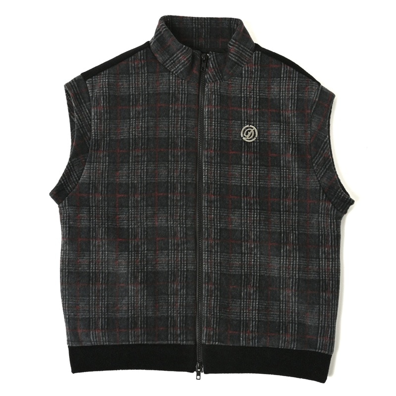 チェック柄フリースベスト（セットアップ対応） | DELSOL,NEW ITEM