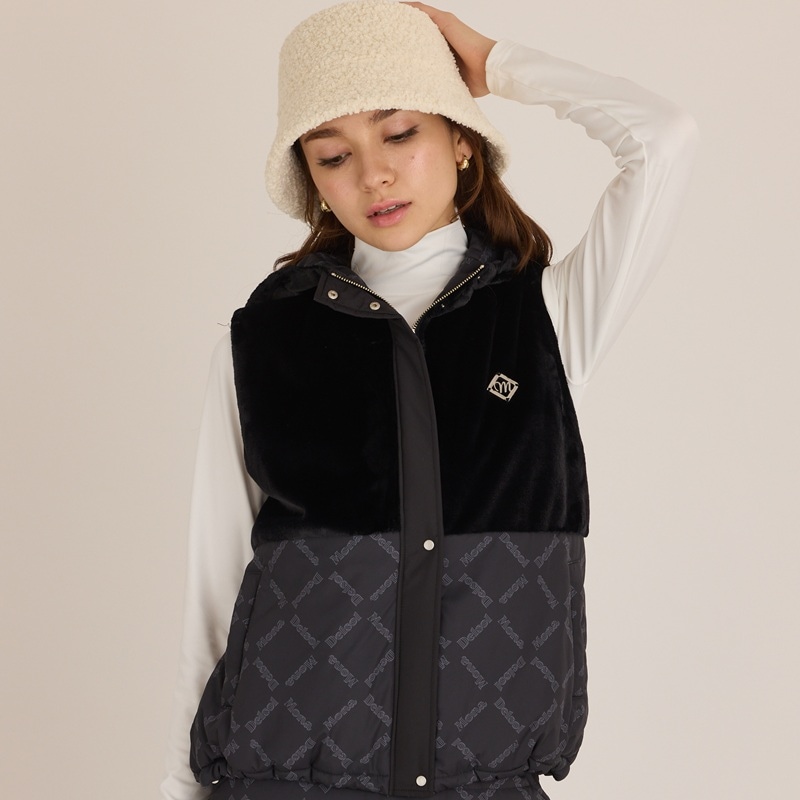ファー中綿ベスト(セットアップ対応) | MONA DELSOL,NEW ITEM | DELSOL