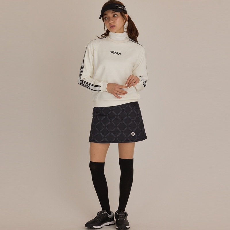 総ロゴ台形中綿スカート(セットアップ対応) | MONA DELSOL,NEW ITEM