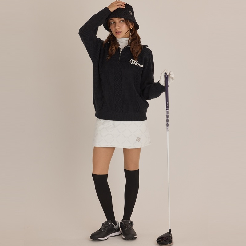 総ロゴ台形中綿スカート(セットアップ対応) | MONA DELSOL,NEW ITEM