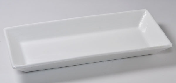 アウトレット商品 白長方形皿 80% OFF