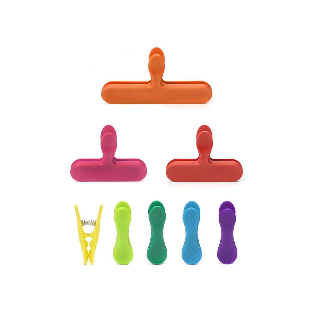 Rainbow Bag Clips Set