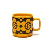 Hornsea マグカップ Octopus Orange イギリス 輸入 雑貨 ミッドセンチュリー 英国 ホーンジー 花柄 レトロ おしゃれ 食器 80848 DETAIL INC. - HORNSEA Mug 