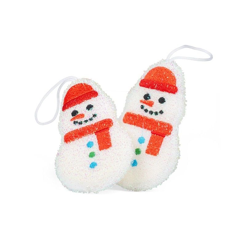 Snowman Scrub Sponges