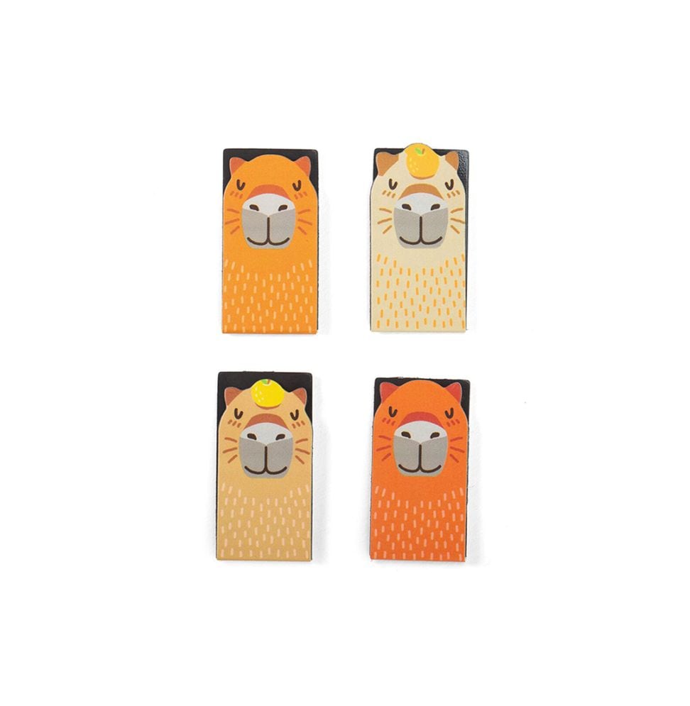 Capybara Magnetic Bookmarks