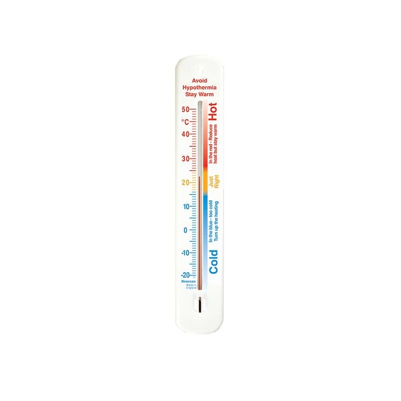 Plastic Wall Thermometer 215mm Comfort
