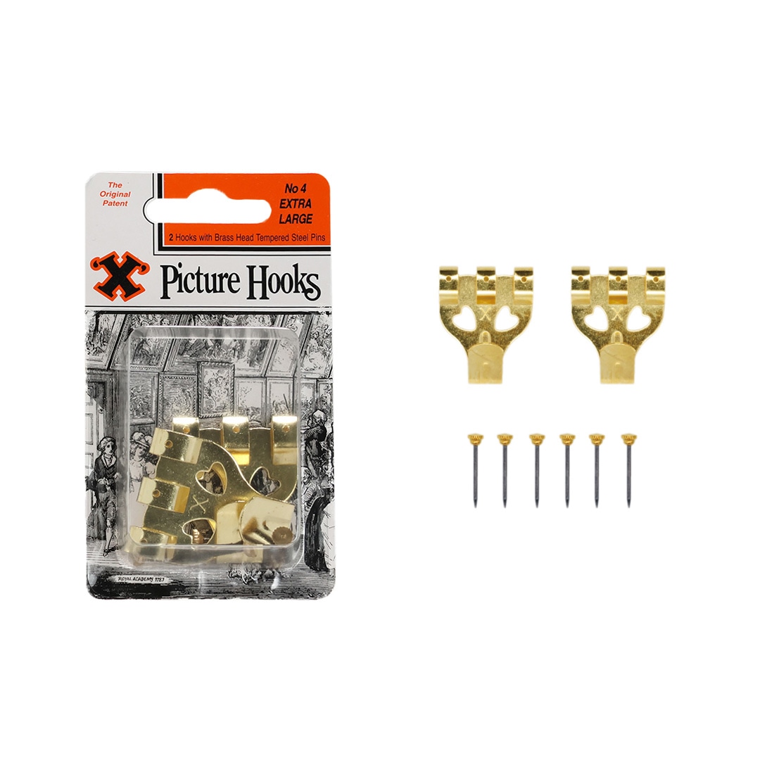 X Picture Hooks No4 set of 2 