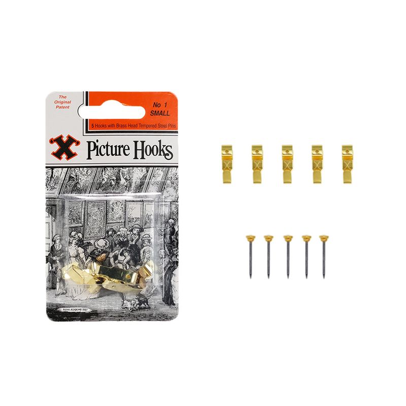 X Picture Hooks No1 set of 5 