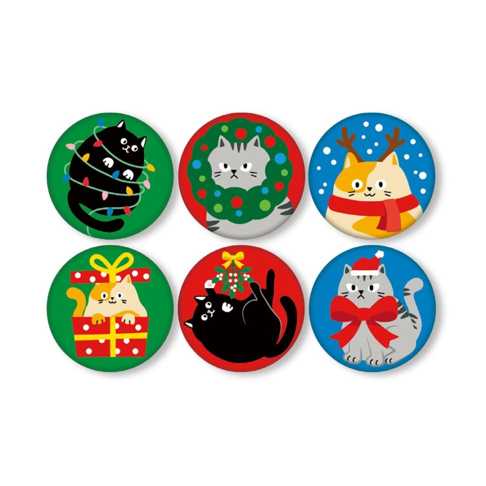 KIKKERLAND クリスマス キャッツ バッグ クリップ | ネコモチーフのバッグクリップ