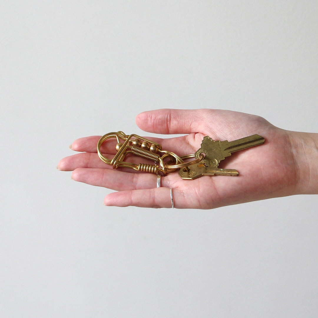 HANDLE WITH CARE CARABINER GOLD カラビナ 金 HANDLE WITH CARE CARABINER GOLD カラビナ 金 HANDLE WITH CARE