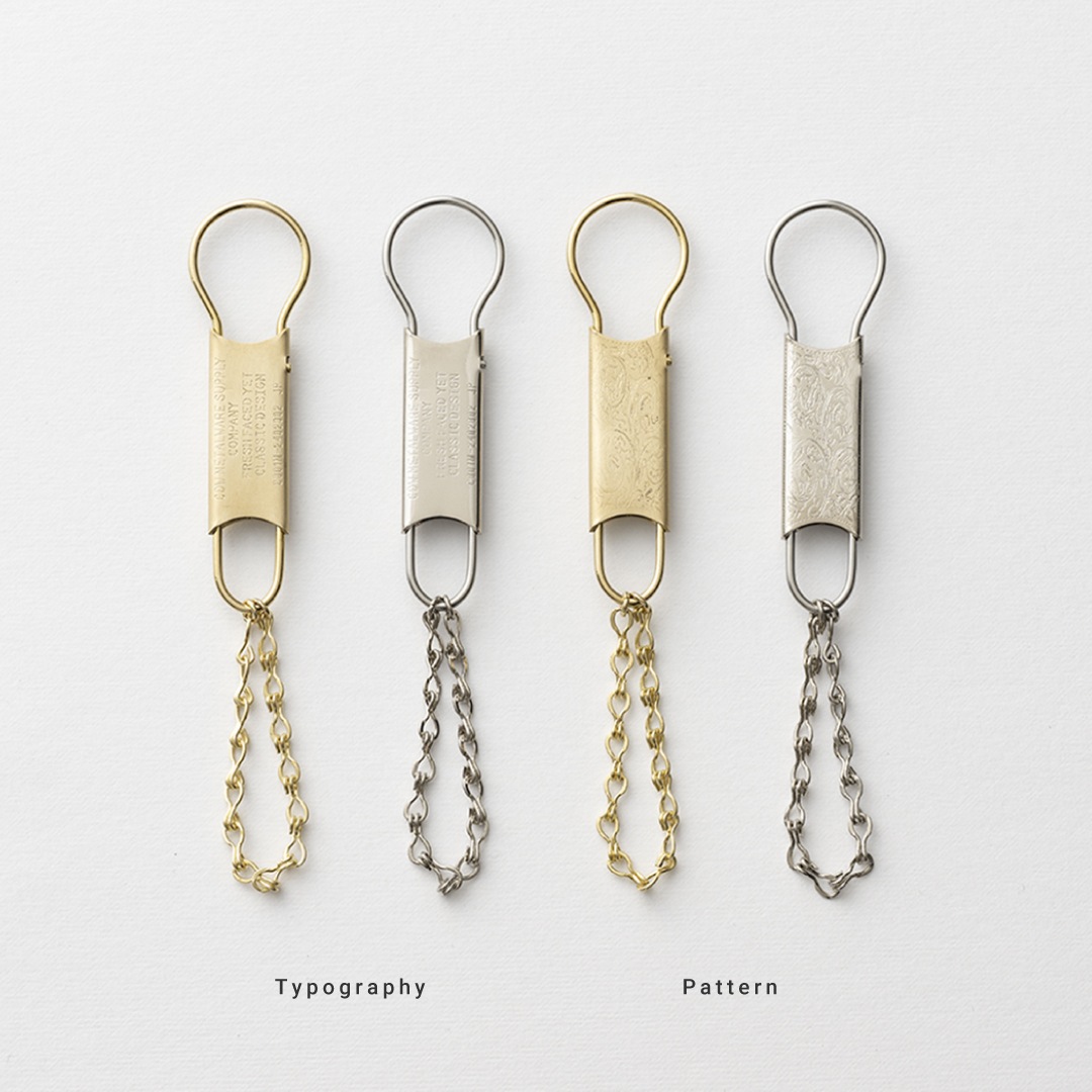 アニバーサリー キーリング ゴールド 約5cm candy design & works ゴードン パターン ウィズ チェーン 