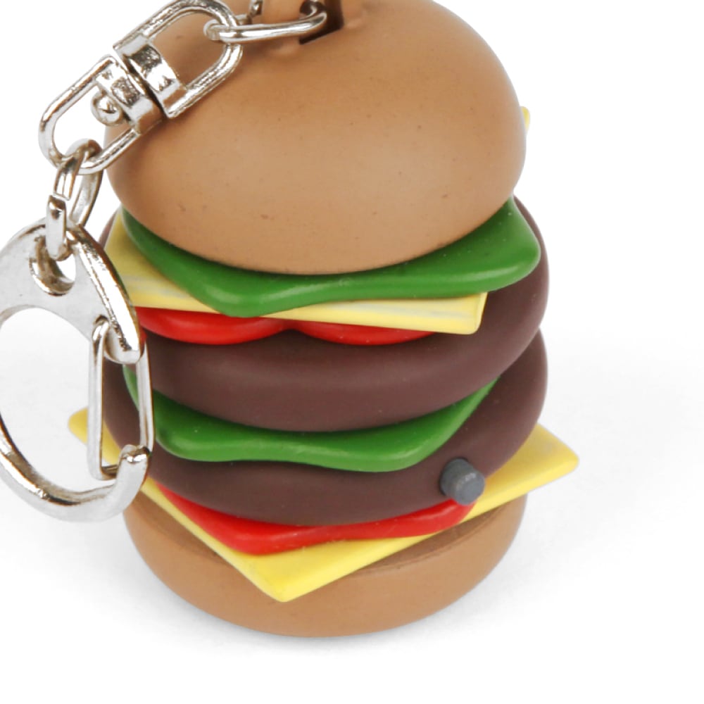 KIKKERLAND バーガー キーリング | 音が鳴るハンバーガーの