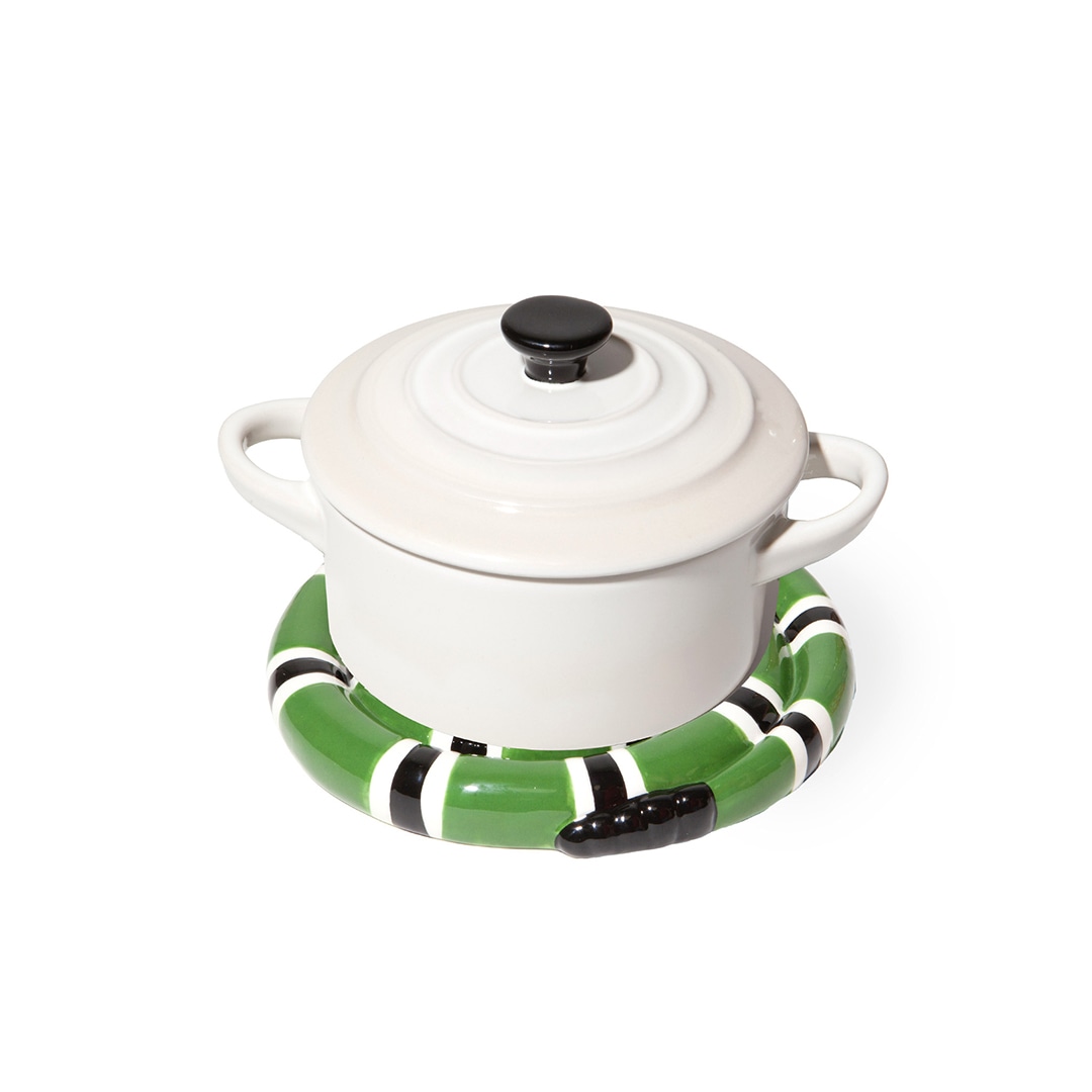 【売約済】英国製 メモリーレーン ティーポットスタンド 鍋敷き DOIY スネーク トリベット 