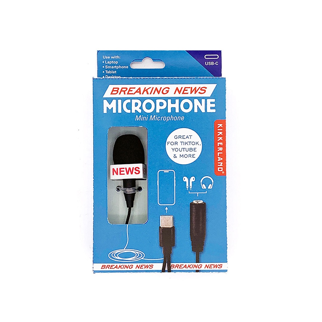 KIKKERLAND ブレイキング ニュース ミニ マイクロフォン | ニュース