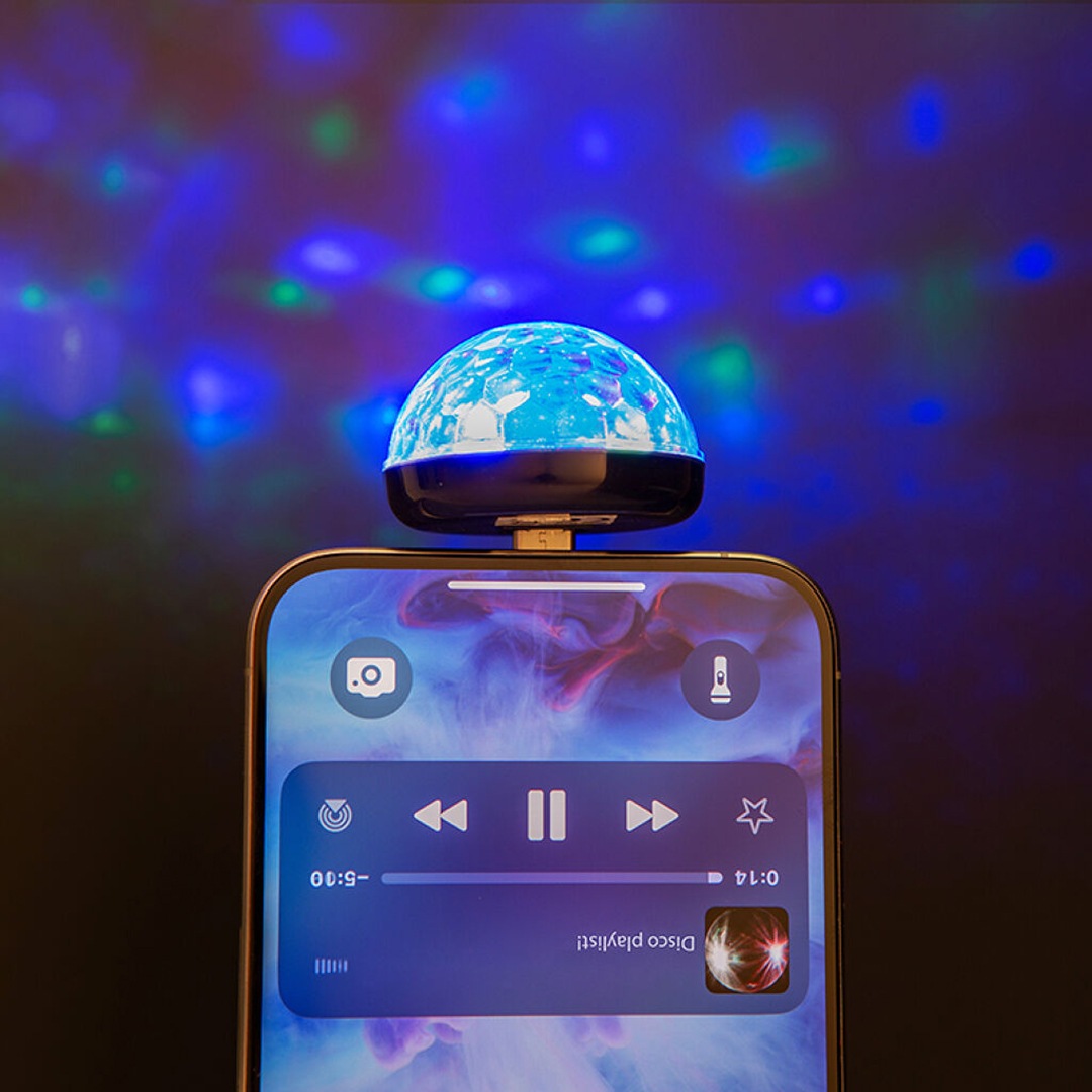 KIKKERLAND TYPE-C フォン ディスコ ライト | 気軽にパーティーの気分が楽しめるLEDライト | BRANDS,KIKKERLAND  | DETAIL ONLINE STORE