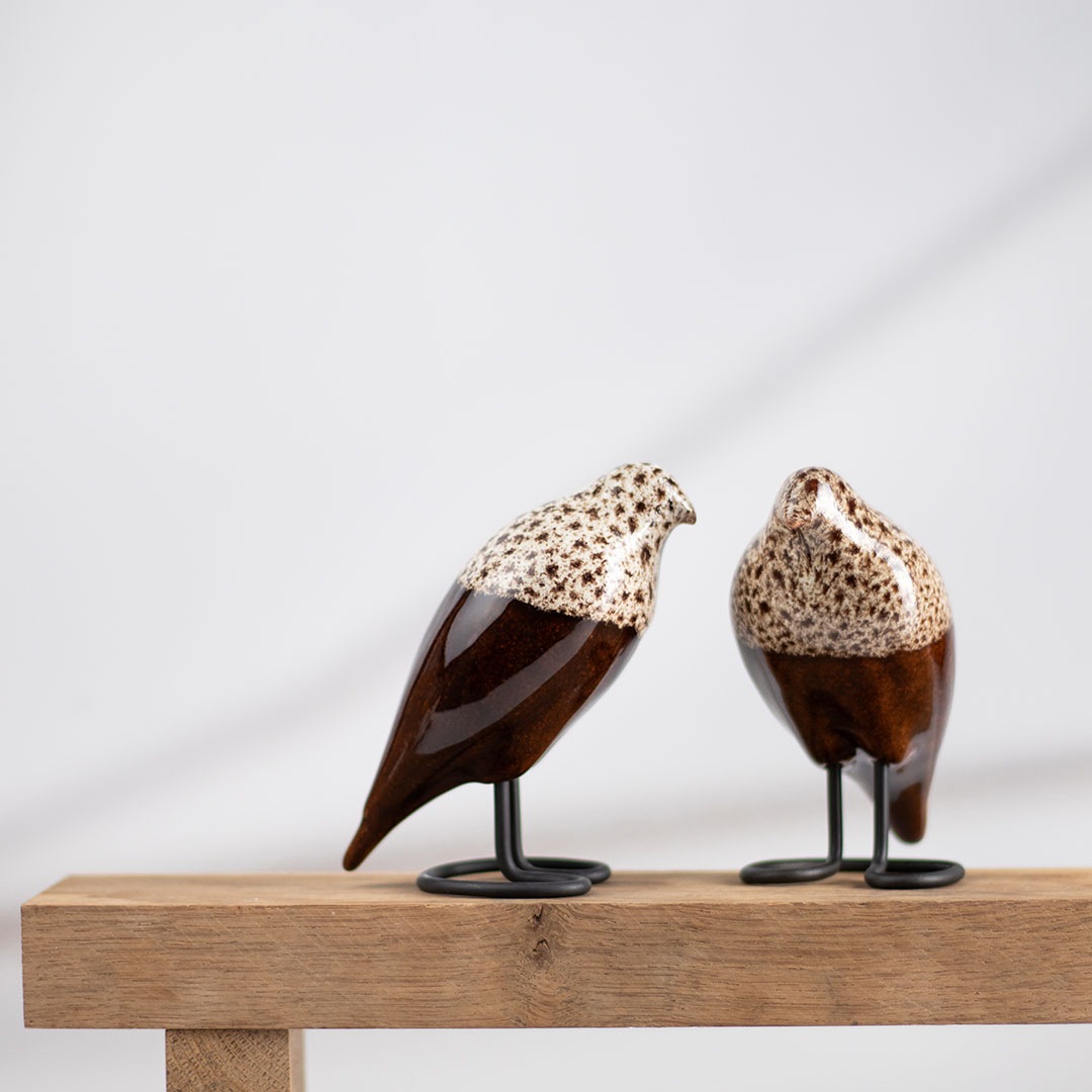 作家万華鏡ペンダント ケビン＆デボラヒーリー シルバー925 バンブー Jehn Ceramics セラミックバード 