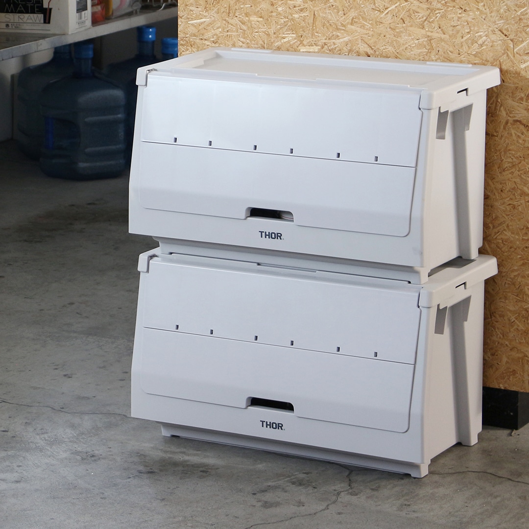 衣装ケース・衣類収納ケース THOR Stacking Shelf Container 50L set THOR スタッキング シェルフコンテナー 