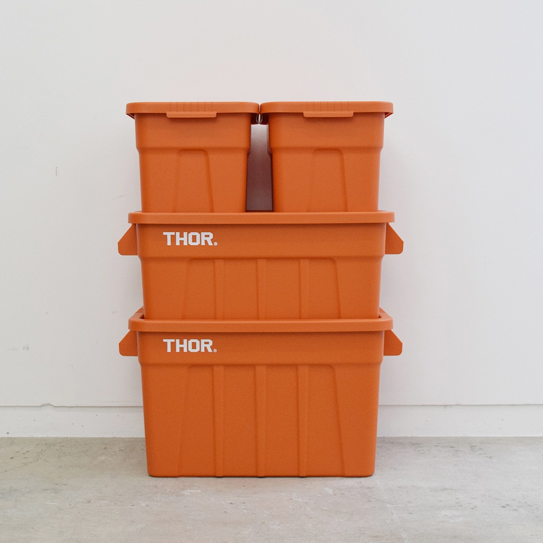 楽天市場】収納BOX THOR LARGE TOTE DC 75L オレンジ フタ付き