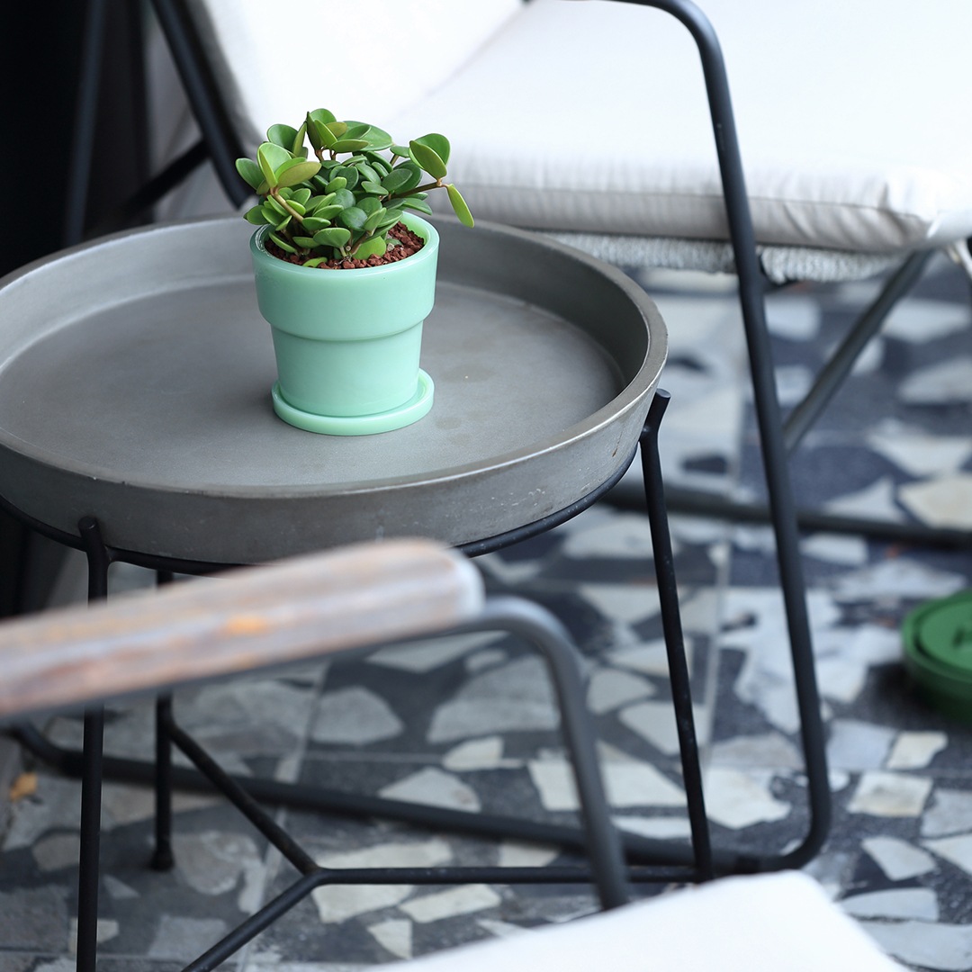 ideaco ミルクガラスプランター ポット3 