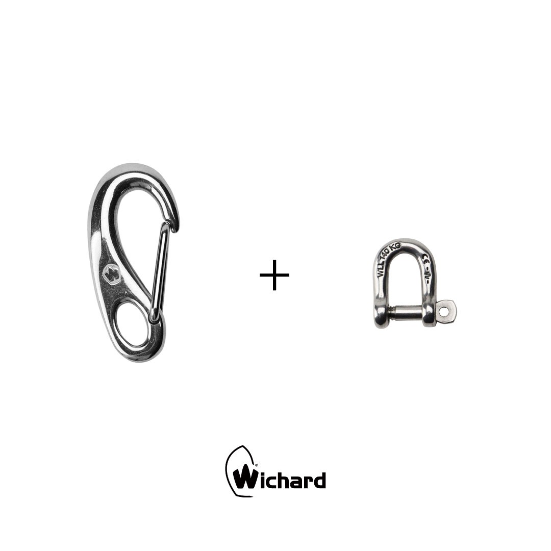 wichardカラビナ ブラス製ホースシューシャックル＆カラビナ使用　新品未使用 Wichard ウィチャード カラビナ 