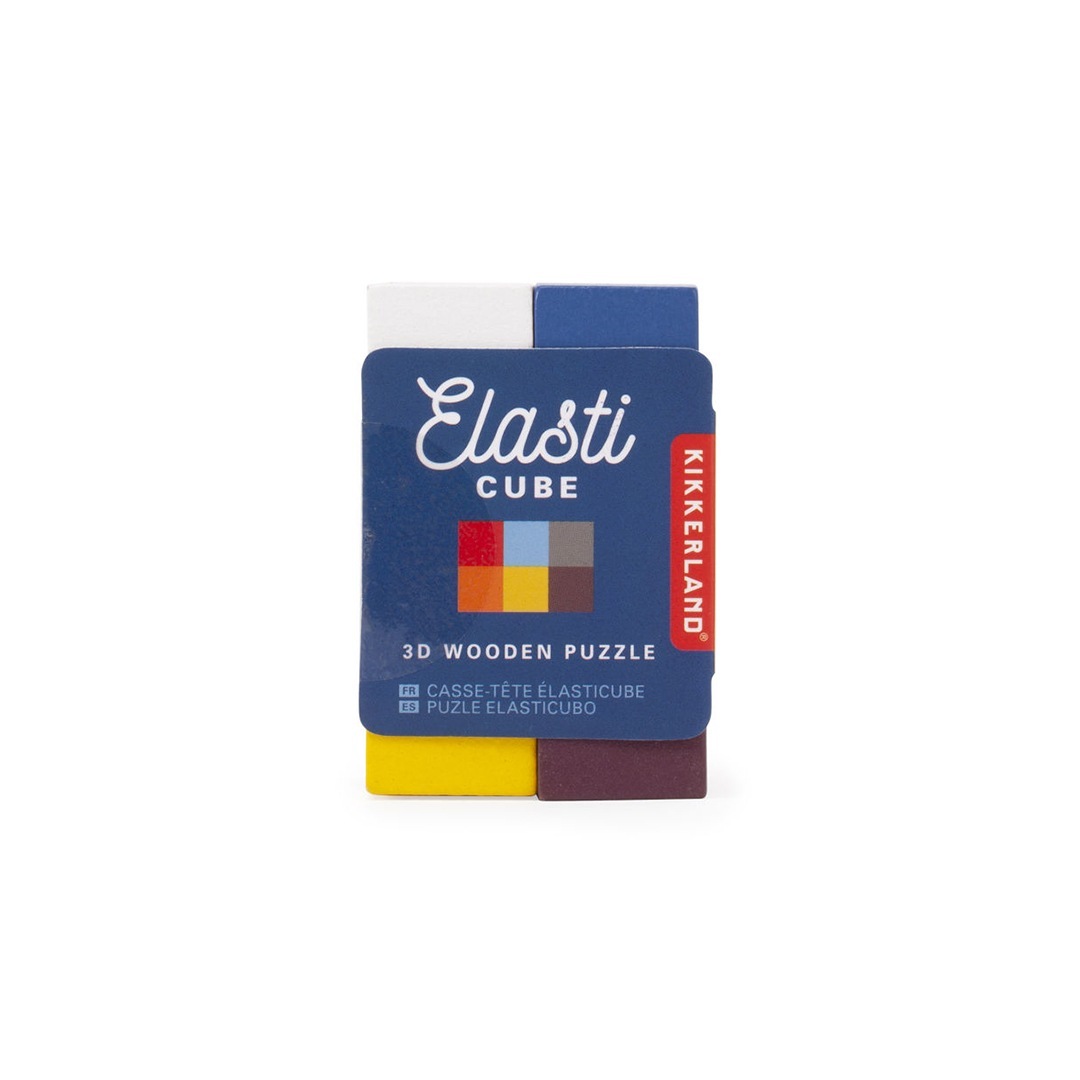 Amazon.co.jp: Elasti Cube 3D Wooden Puzzle イラスティ