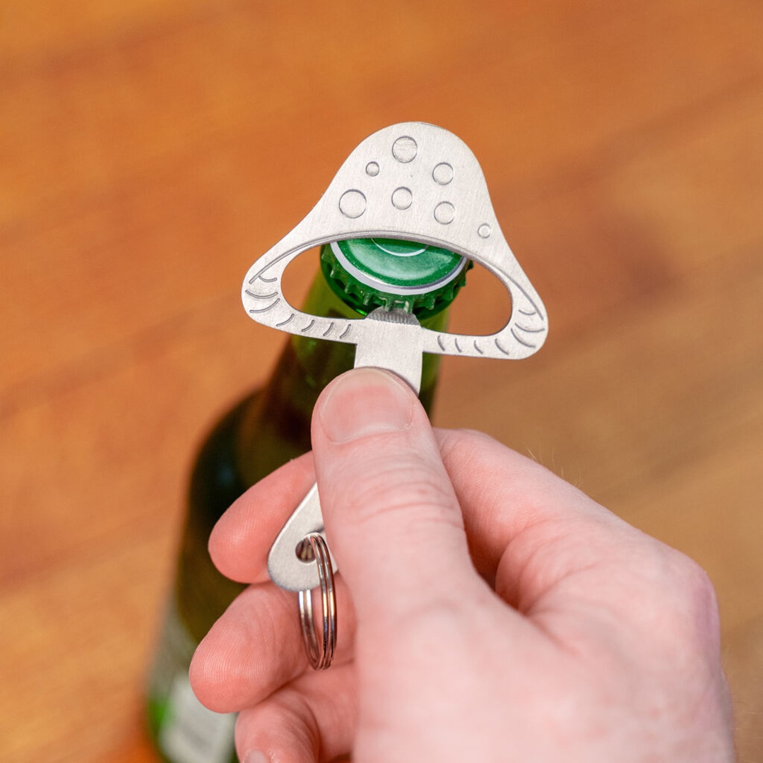 マッシュルーム（感謝） KIKKERLAND マッシュルーム キーチェーン ボトル オープナー