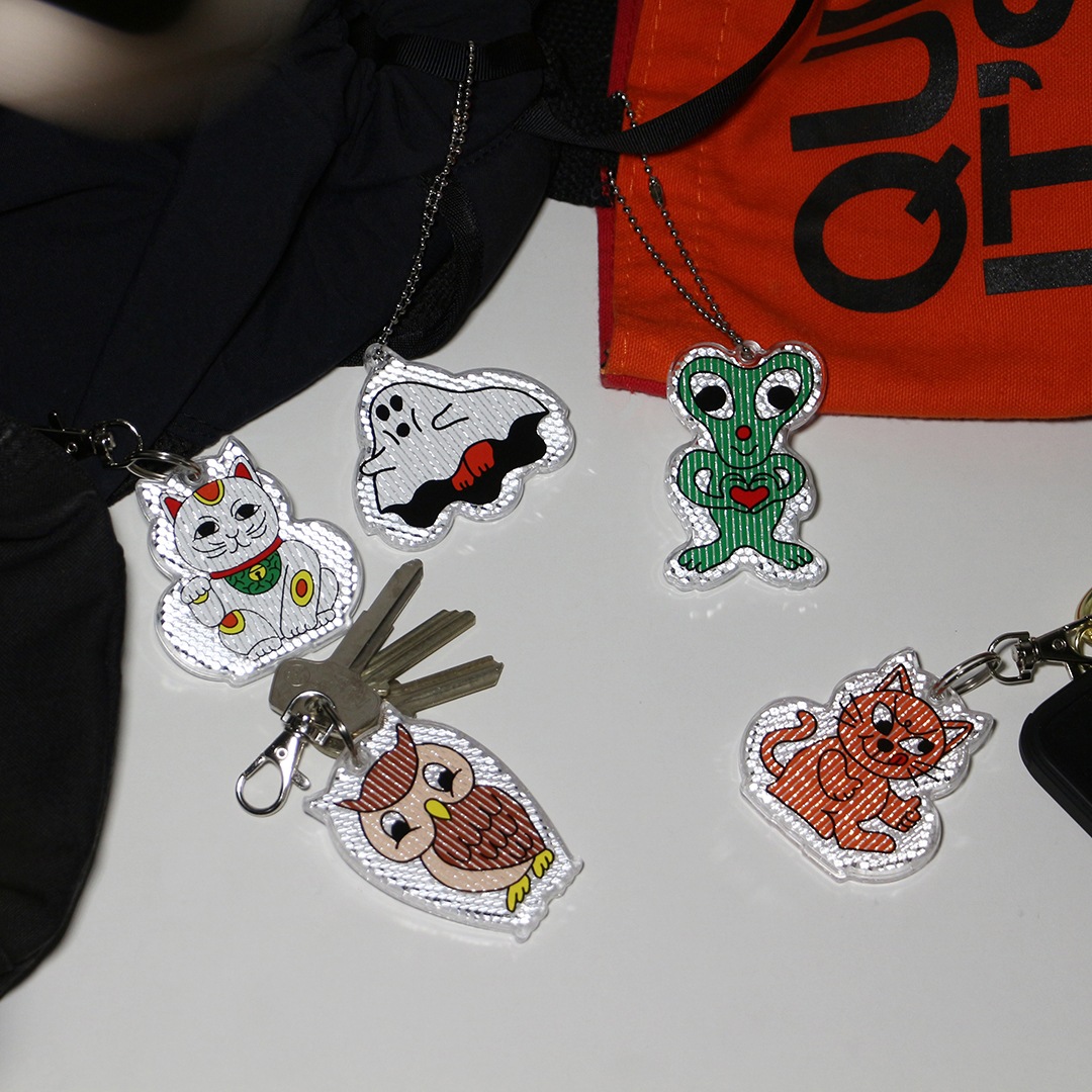 ねこリッキー Midori Komatsu チーキー キャット リフレクター 